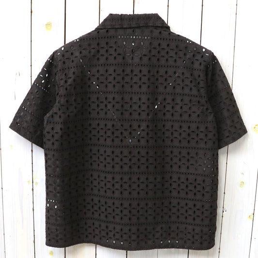 SOUTH2 WEST8 : Cabana Shirt-Cutwork Embroidery (Dk.Brown)