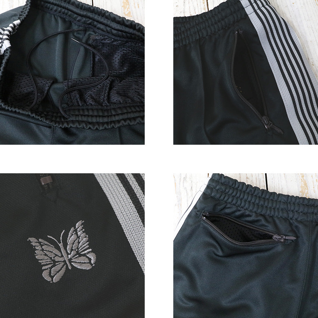 Needles : Track Pant-Poly Smooth (Charcoal)