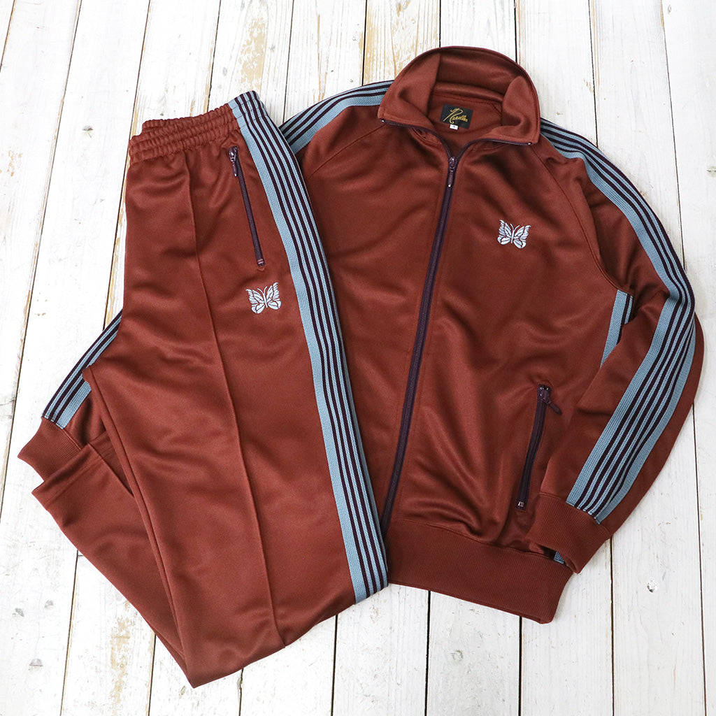 Needles : Track Pant-Poly Smooth (Rust)