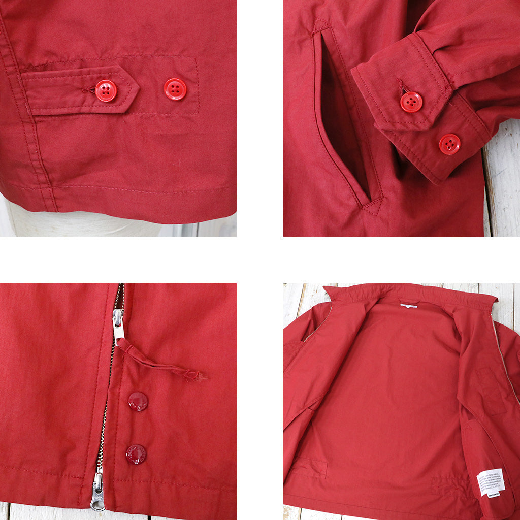 ENGINEERED GARMENTS : Claigton Jacket-Lt.Weight Nyco Poplin (Red)