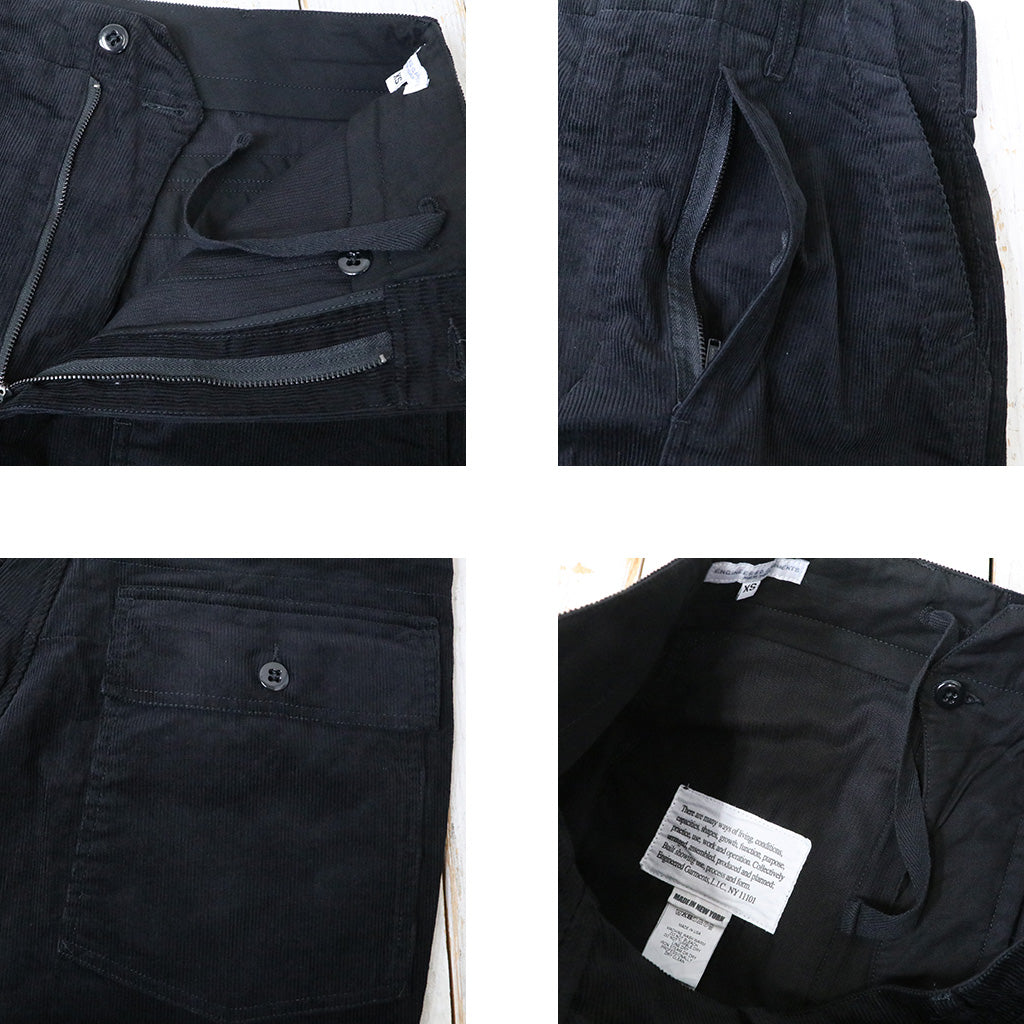ENGINEERED GARMENTS : Fatigue Short-14W Corduroy (Black)