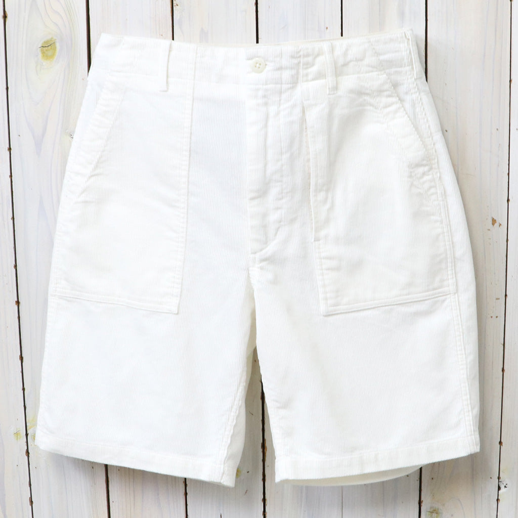 ENGINEERED GARMENTS : Fatigue Short-14W Corduroy (White)