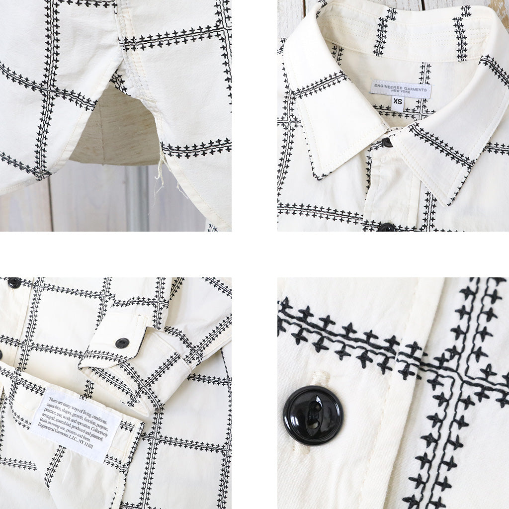 【SALE40%OFF】ENGINEERED GARMENTS : Work Shirt-CP Square Embroidery