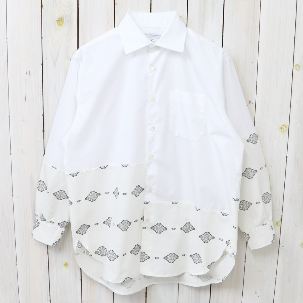 ENGINEERED GARMENTS : Combo Spread Collar Shirt-100'S 2Ply Broadcloth