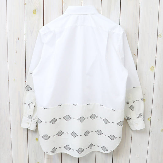 ENGINEERED GARMENTS : Combo Spread Collar Shirt-100'S 2Ply Broadcloth