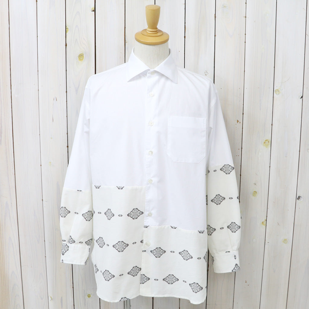 ENGINEERED GARMENTS : Combo Spread Collar Shirt-100'S 2Ply Broadcloth