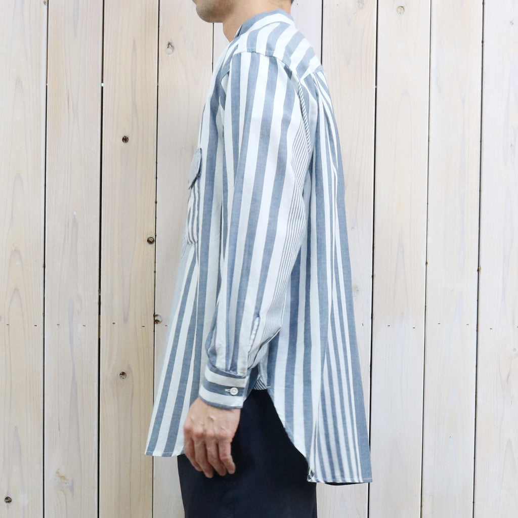 【SALE40%OFF】ENGINEERED GARMENTS : Wing Collar Shirt-Stripe Cotton Chambray