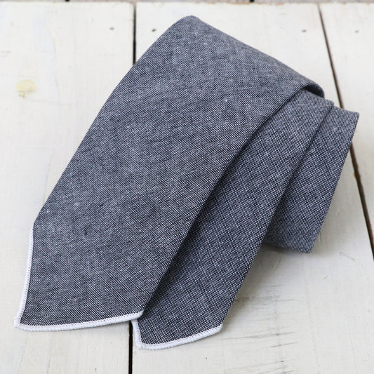 ENGINEERED GARMENTS : Narrow Tie-Cotton Chambray