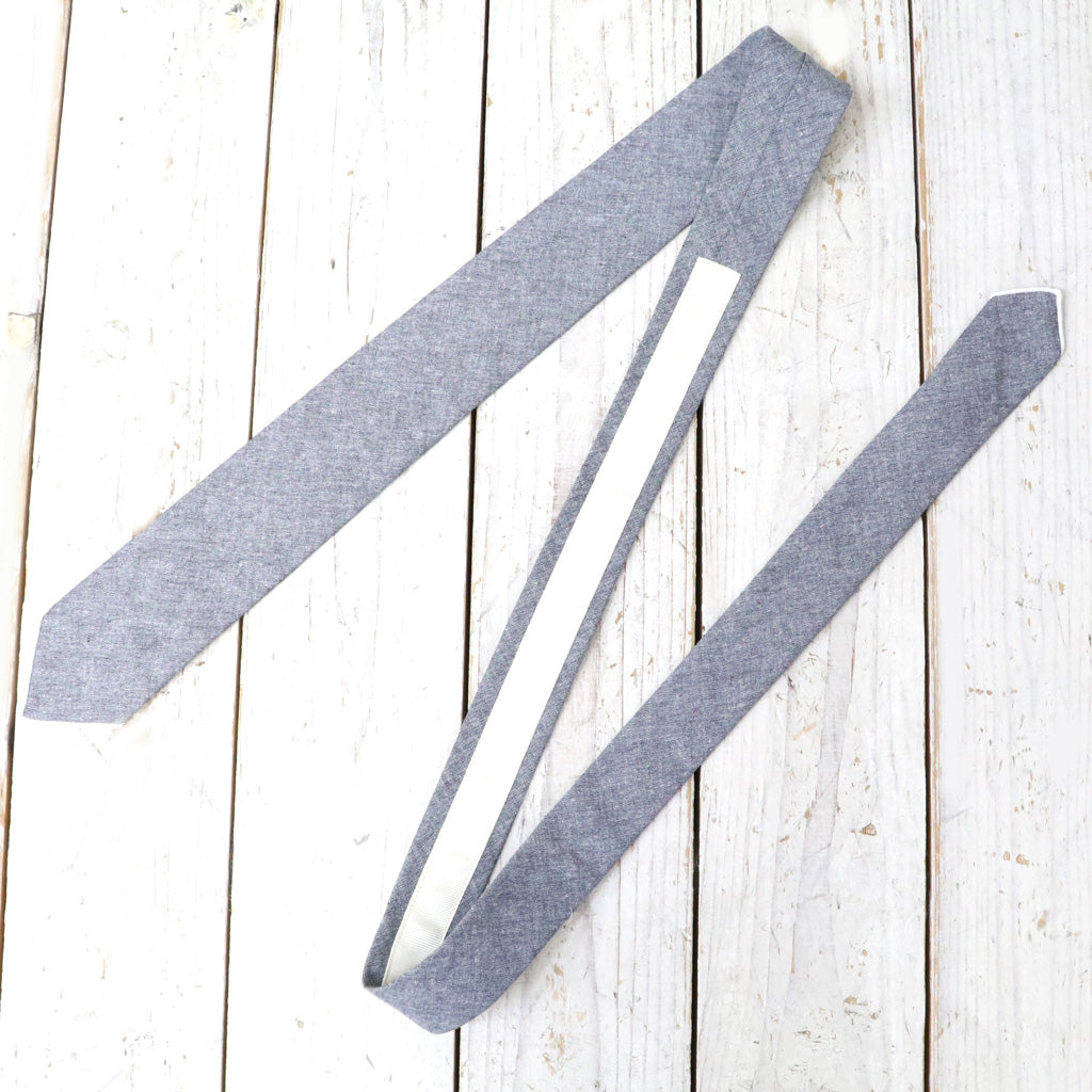 ENGINEERED GARMENTS : Narrow Tie-Cotton Chambray