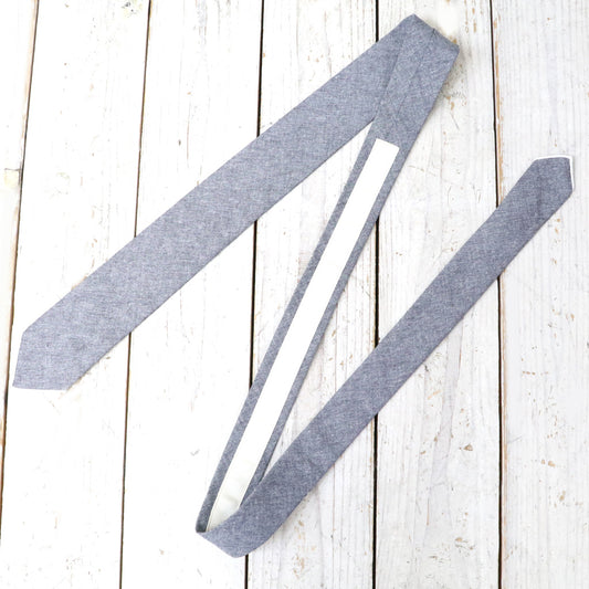 ENGINEERED GARMENTS : Narrow Tie-Cotton Chambray
