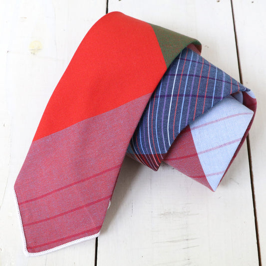 ENGINEERED GARMENTS : Narrow Tie-Cotton Big Madras Plaid