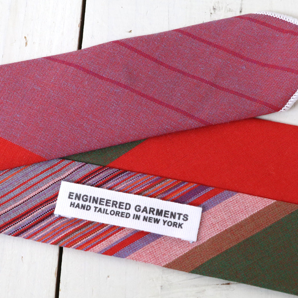 ENGINEERED GARMENTS : Narrow Tie-Cotton Big Madras Plaid