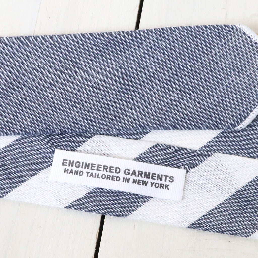 ENGINEERED GARMENTS : Narrow Tie-Stripe Cotton Chambray