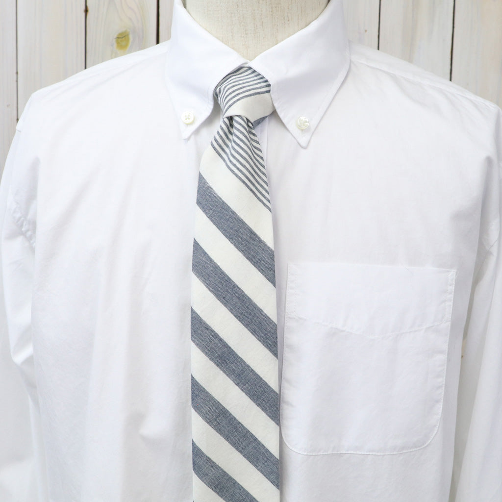 ENGINEERED GARMENTS : Narrow Tie-Stripe Cotton Chambray