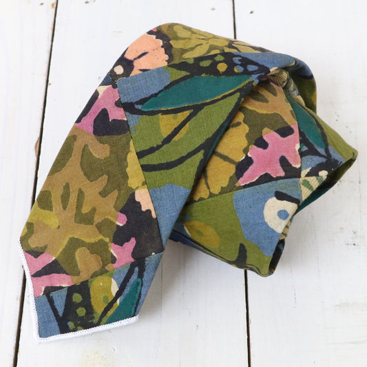 ENGINEERED GARMENTS : Narrow Tie-Cotton Multi Pattern Patchwork