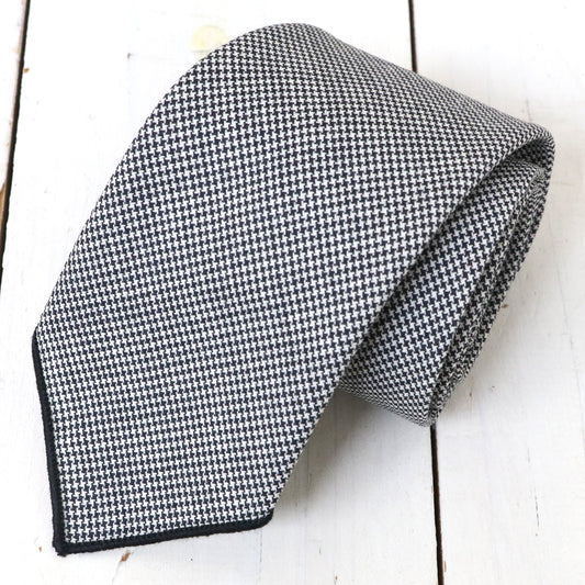 ENGINEERED GARMENTS : Narrow Tie-Micro Houndstooth Tropical Wool