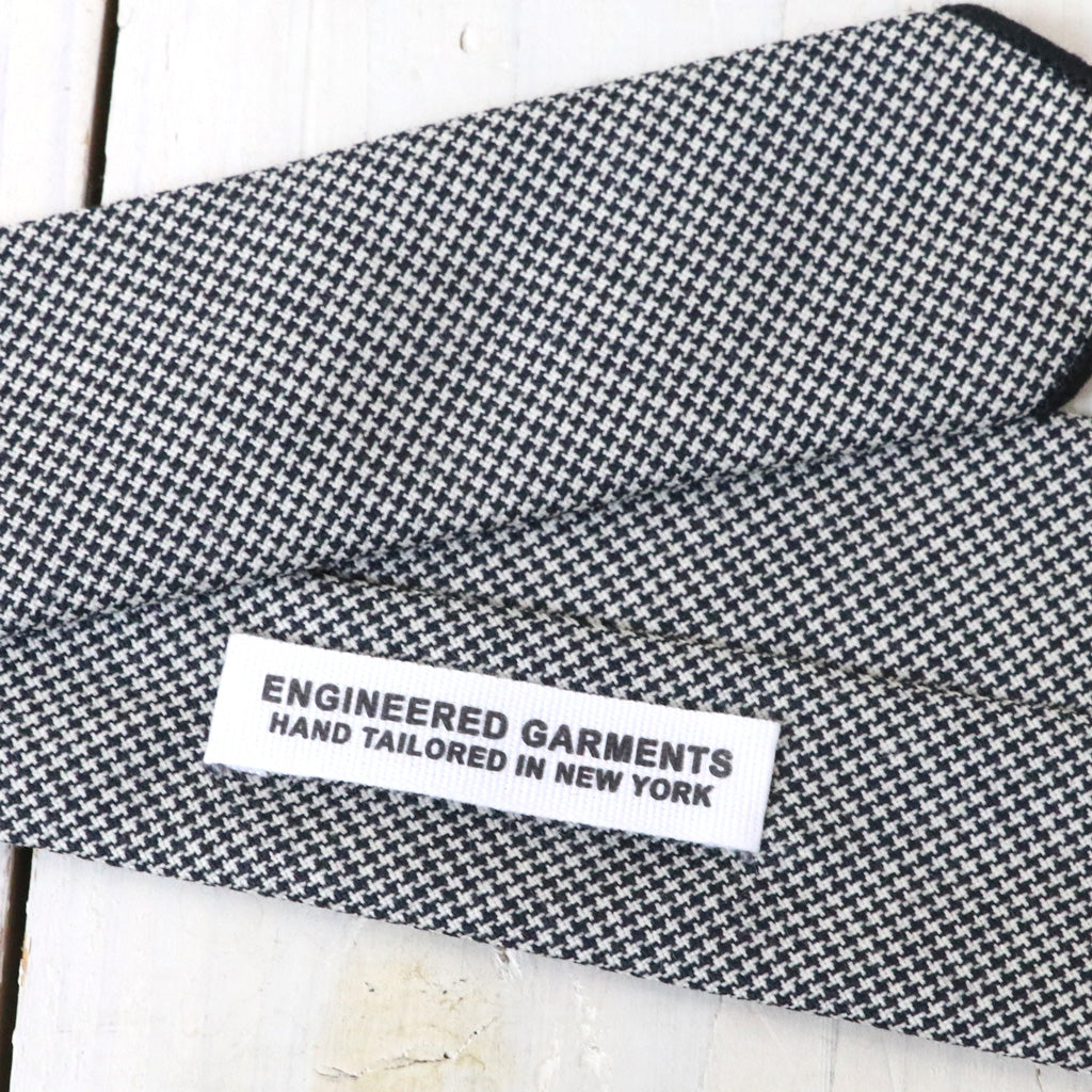 ENGINEERED GARMENTS : Narrow Tie-Micro Houndstooth Tropical Wool