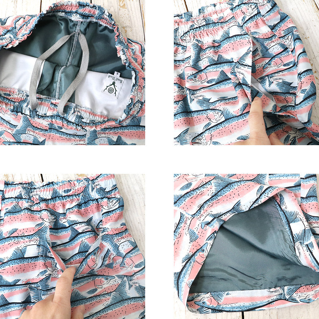 【SALE30%OFF】SOUTH2 WEST8 : String Short-Trout (Blue)