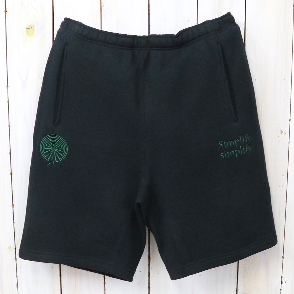 SOUTH2 WEST8 : Emb. String Sweat Short-Cotton French Terry (Black)