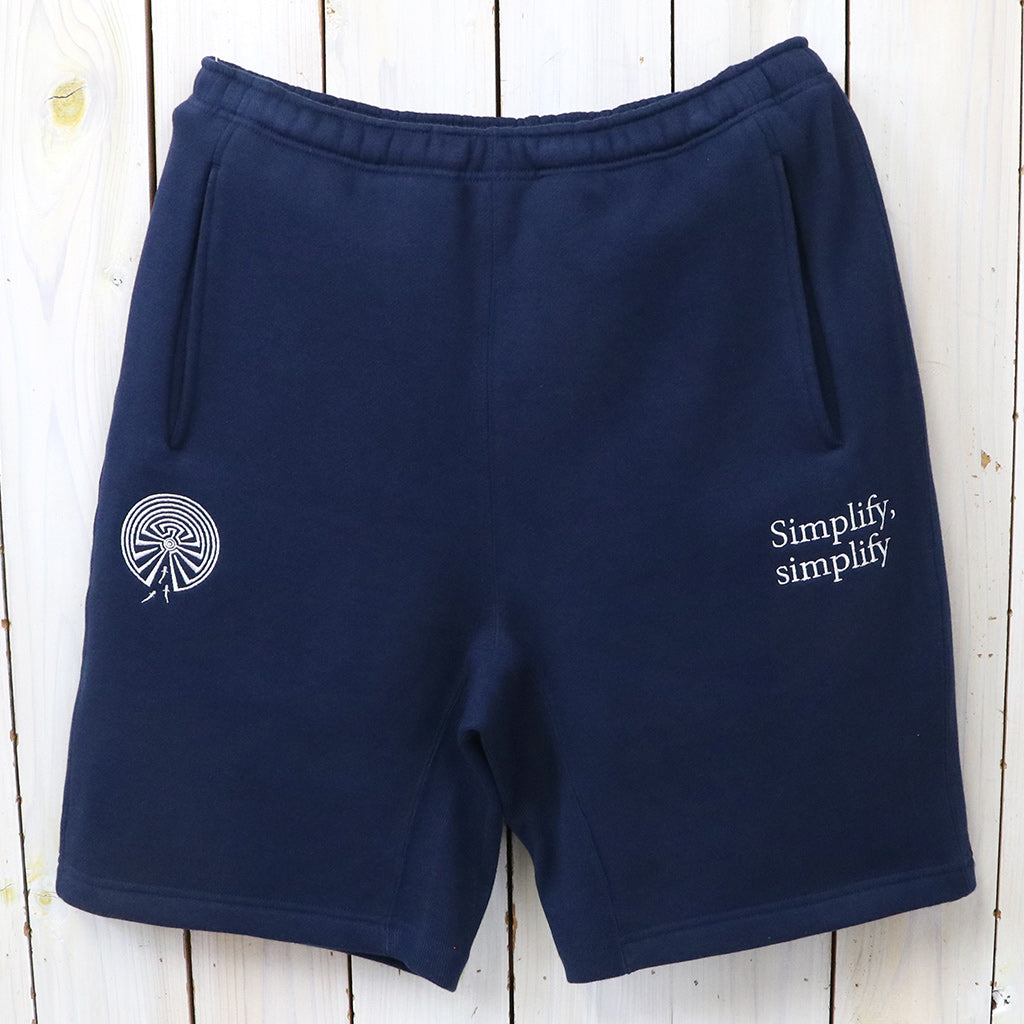 【SALE30%OFF】SOUTH2 WEST8 : Emb. String Sweat Short-Cotton French Terry (Navy)
