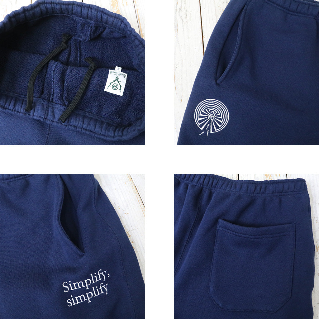 SOUTH2 WEST8 : Emb. String Sweat Short-Cotton French Terry (Navy)