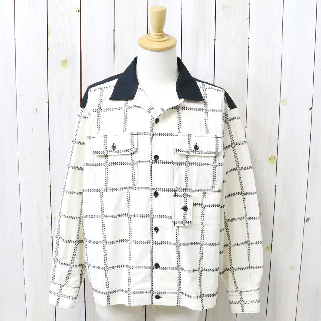 ENGINEERED GARMENTS : Bowling Shirt-CP Square Embroidery