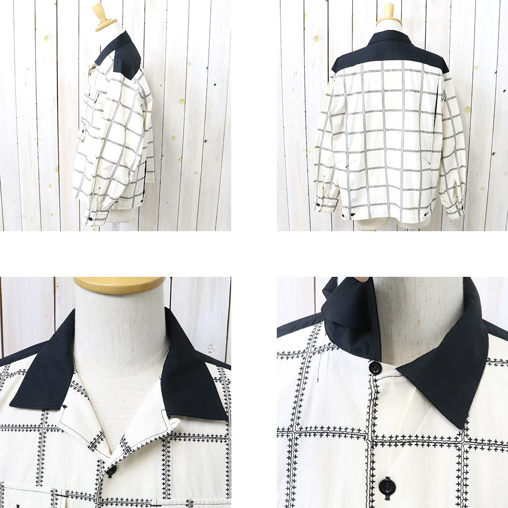 ENGINEERED GARMENTS : Bowling Shirt-CP Square Embroidery