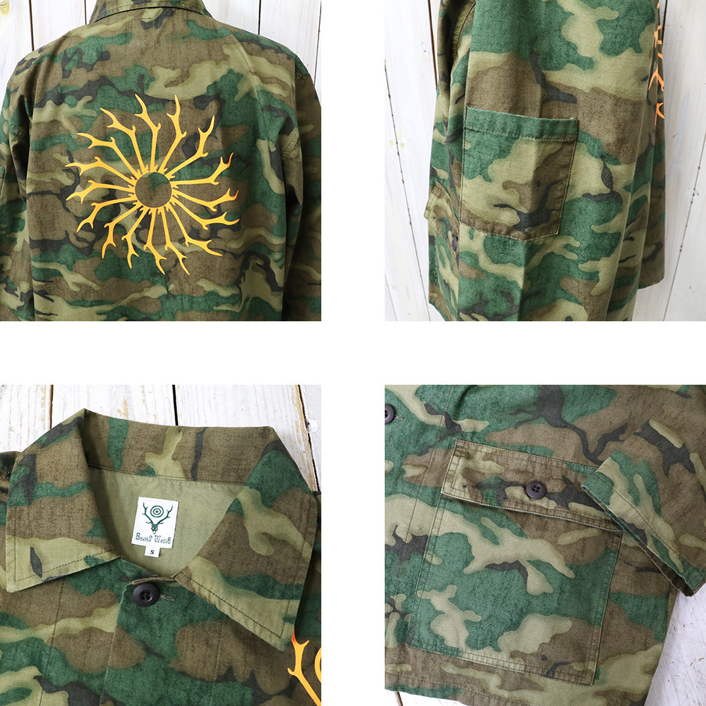 SOUTH2 WEST8 : Ranger Shirt-Cotton Ripstop/Camo (Olive)