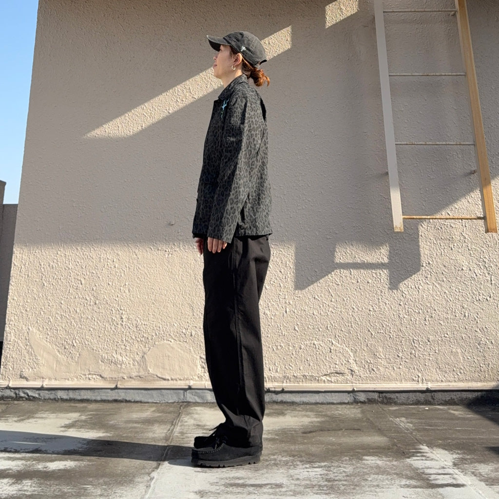 【SALE40%OFF】SOUTH2 WEST8 : Ranger Shirt-C/N Poplin/Leopard (Charcoal)