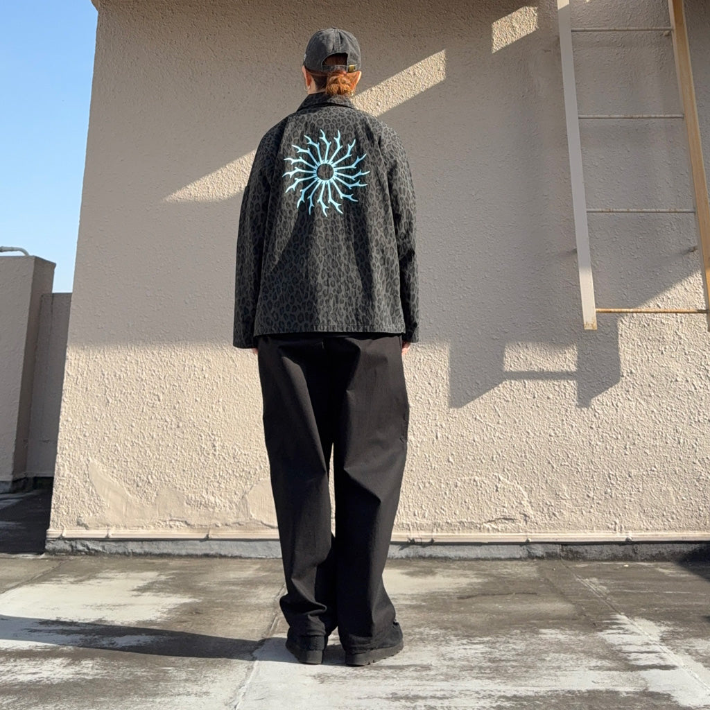 【SALE40%OFF】SOUTH2 WEST8 : Ranger Shirt-C/N Poplin/Leopard (Charcoal)