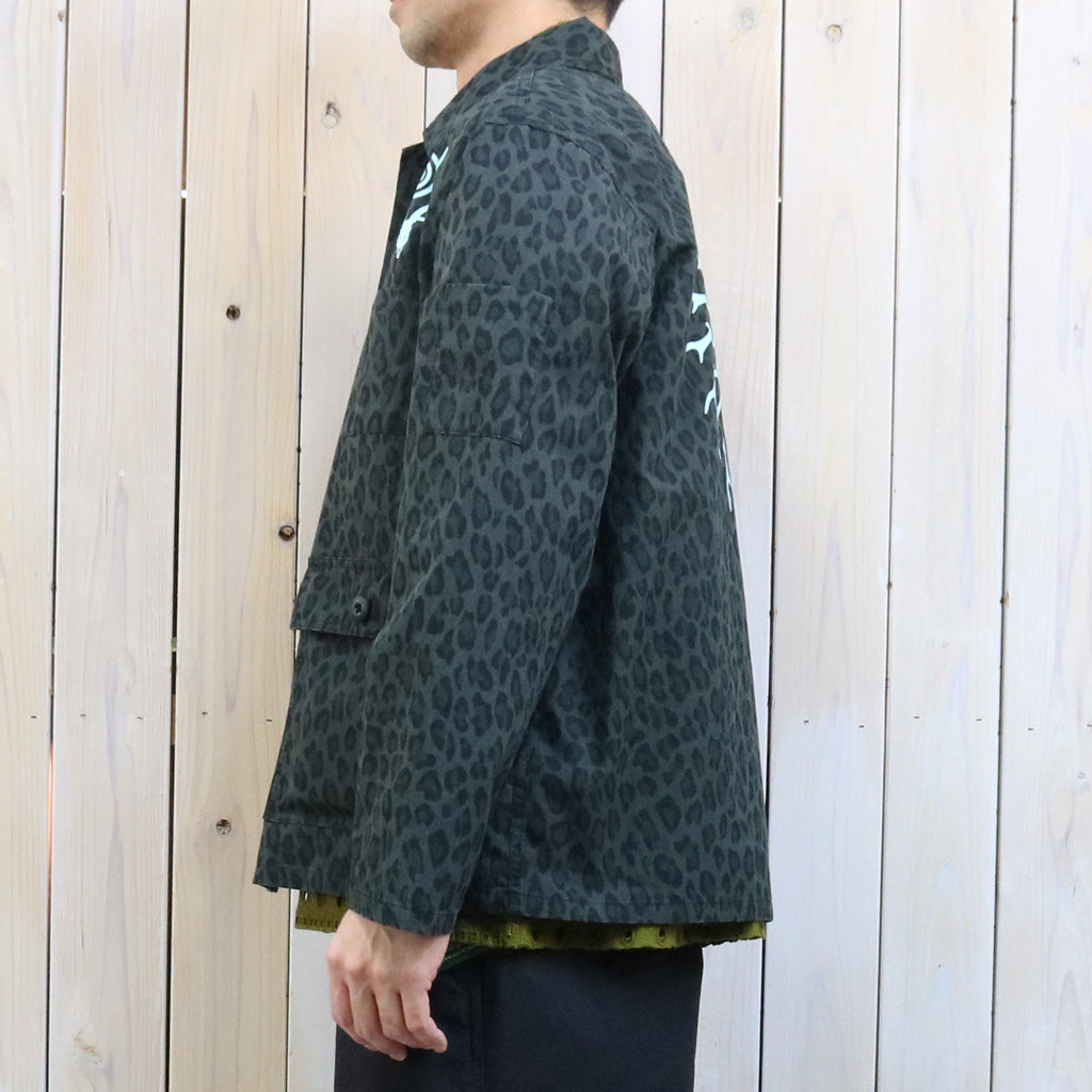 【SALE40%OFF】SOUTH2 WEST8 : Ranger Shirt-C/N Poplin/Leopard (Charcoal)