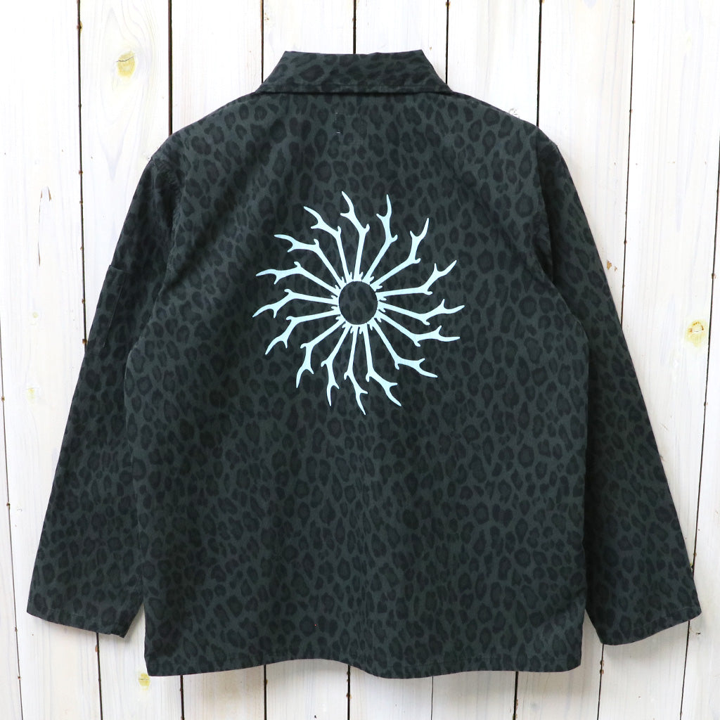 【SALE40%OFF】SOUTH2 WEST8 : Ranger Shirt-C/N Poplin/Leopard (Charcoal)