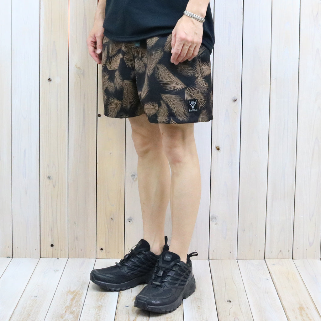 SOUTH2 WEST8 : Belted Short-Poly Twill/Printed (Black)