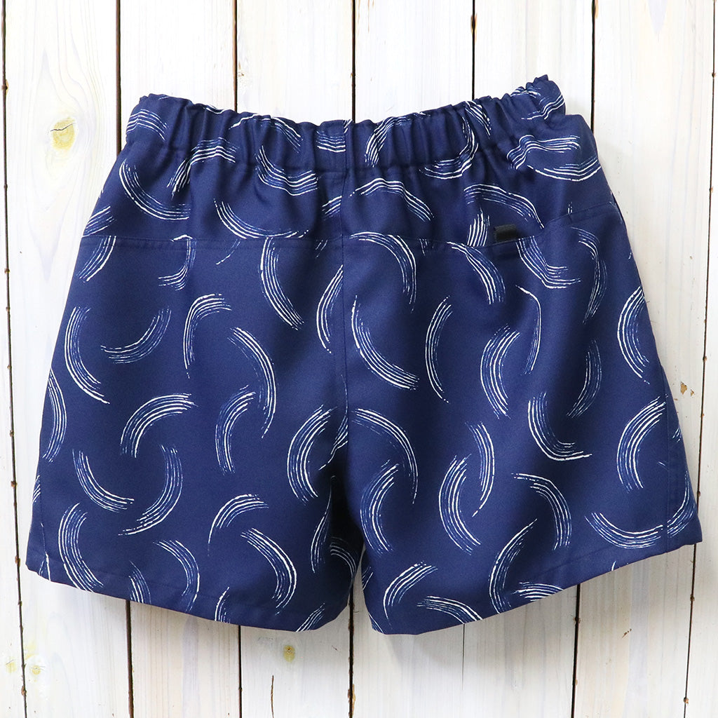 SOUTH2 WEST8 : Belted Short-Poly Twill/Printed (Navy)