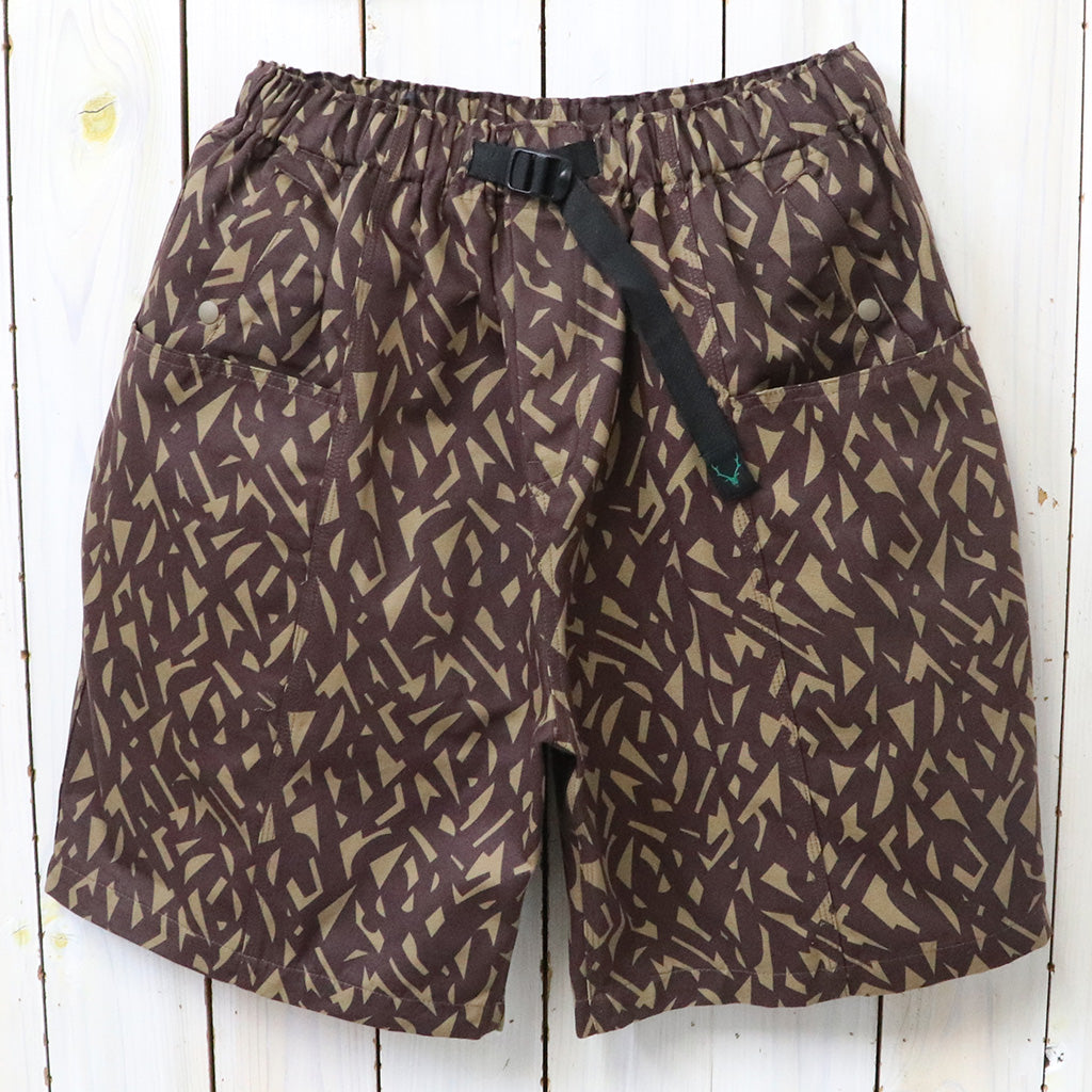SOUTH2 WEST8 : Belted C.S. Short-Cotton Grosgrain/Printed (Brown)