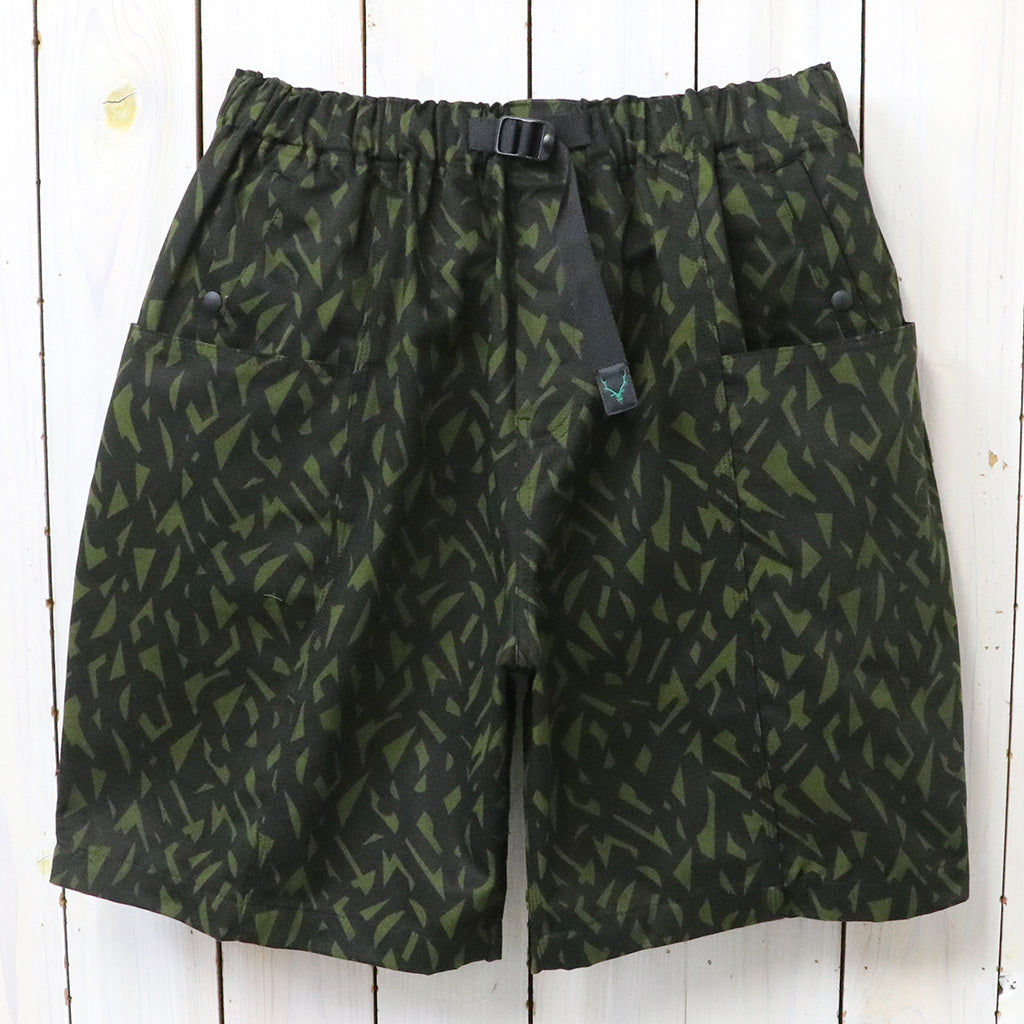 SOUTH2 WEST8 : Belted C.S. Short-Cotton Grosgrain/Printed (Olive)