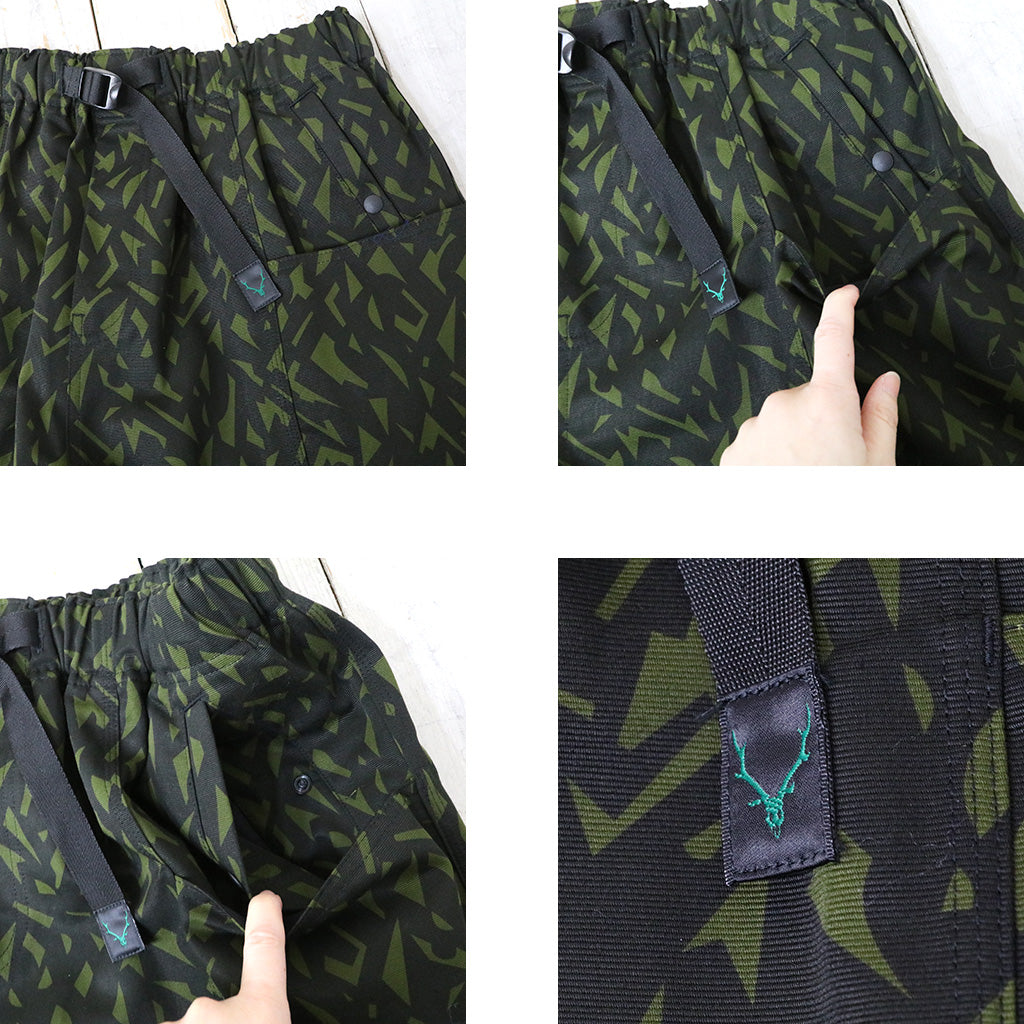 【SALE30%OFF】SOUTH2 WEST8 : Belted C.S. Short-Cotton Grosgrain/Printed (Olive)