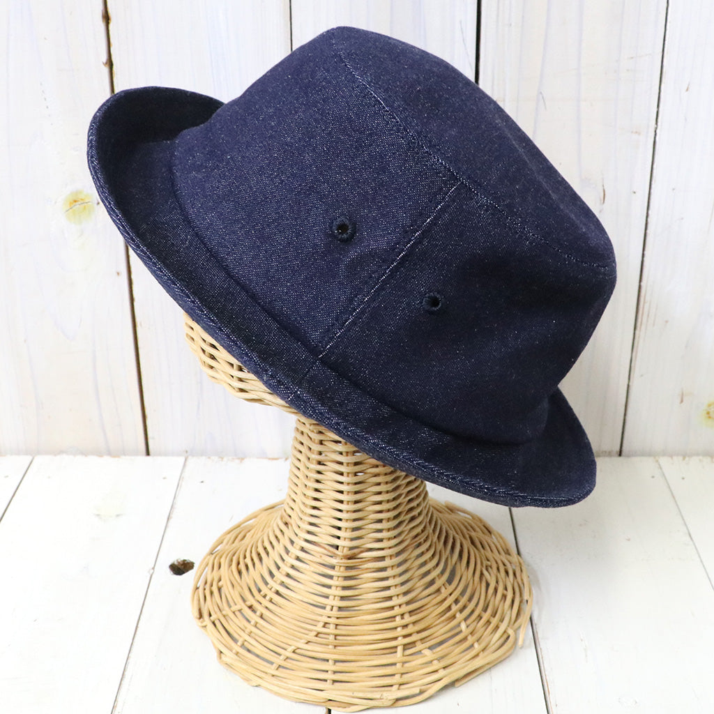 ENGINEERED GARMENTS : Porkpie Hat-Industrial 8oz Denim