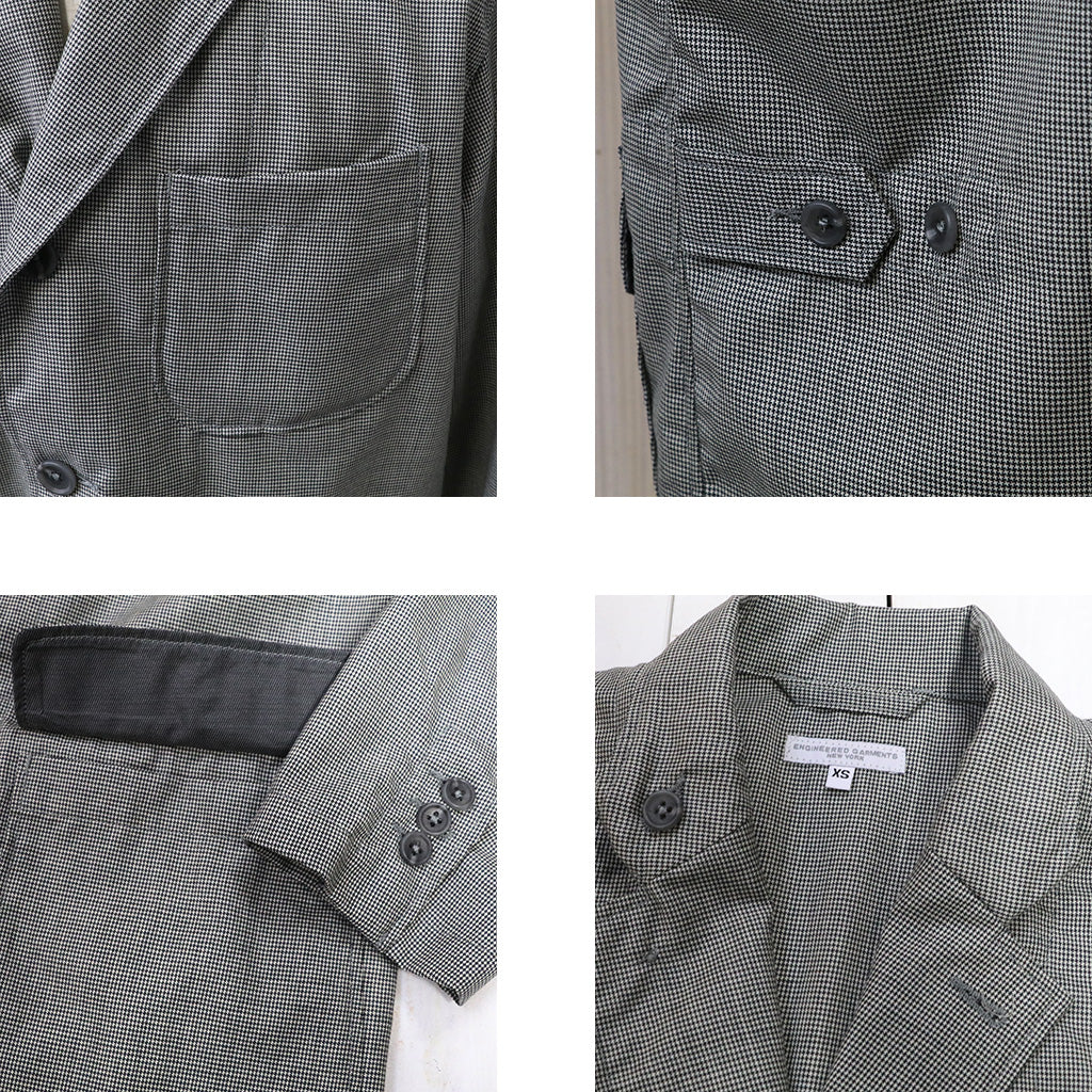 【SALE40%OFF】ENGINEERED GARMENTS : Loiter Jacket-Micro Houndstooth Tropical Wool