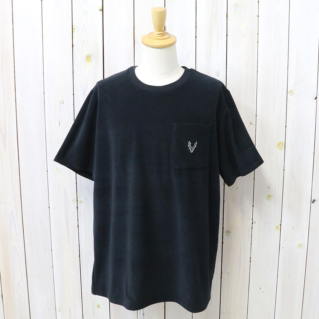 【SALE30%OFF】SOUTH2 WEST8 : S/S Round Pocket Tee-C/Pe Pile (Black)