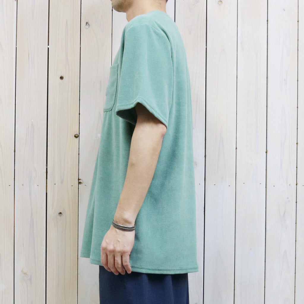 【SALE30%OFF】SOUTH2 WEST8 : S/S Round Pocket Tee-C/Pe Pile (Green)