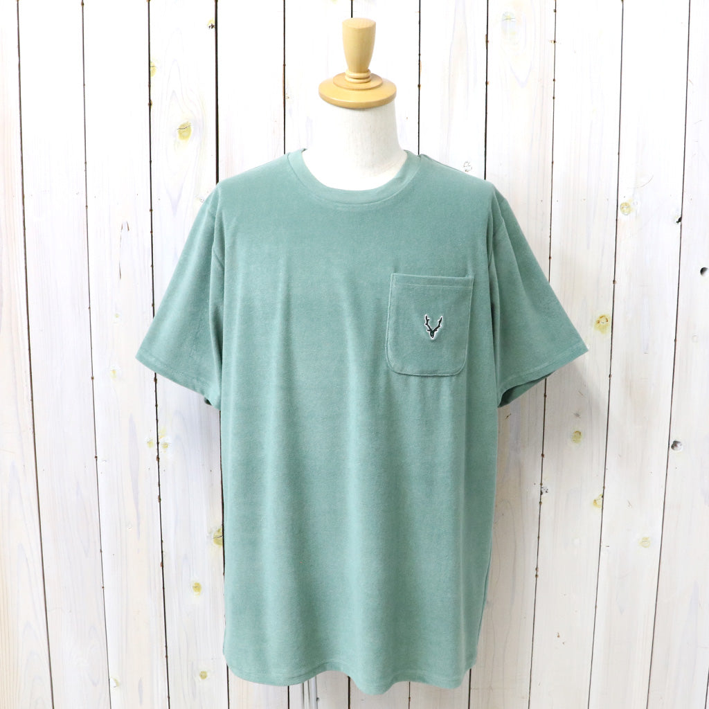【SALE30%OFF】SOUTH2 WEST8 : S/S Round Pocket Tee-C/Pe Pile (Green)