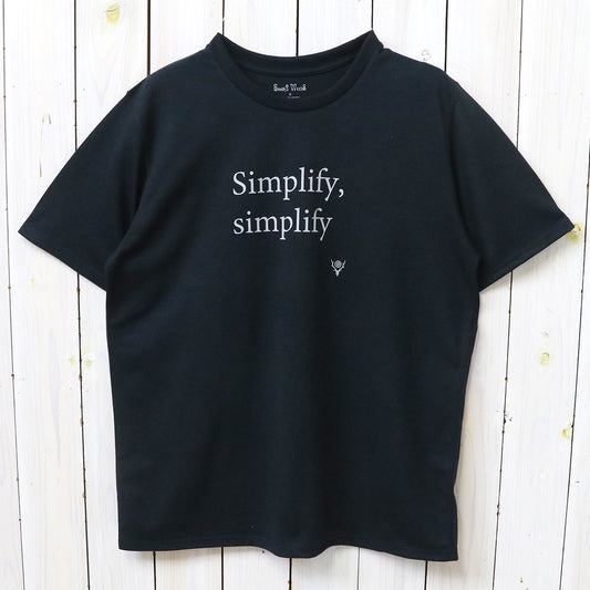 SOUTH2 WEST8 : S/S Crew Neck Tee-Simplify, simplify