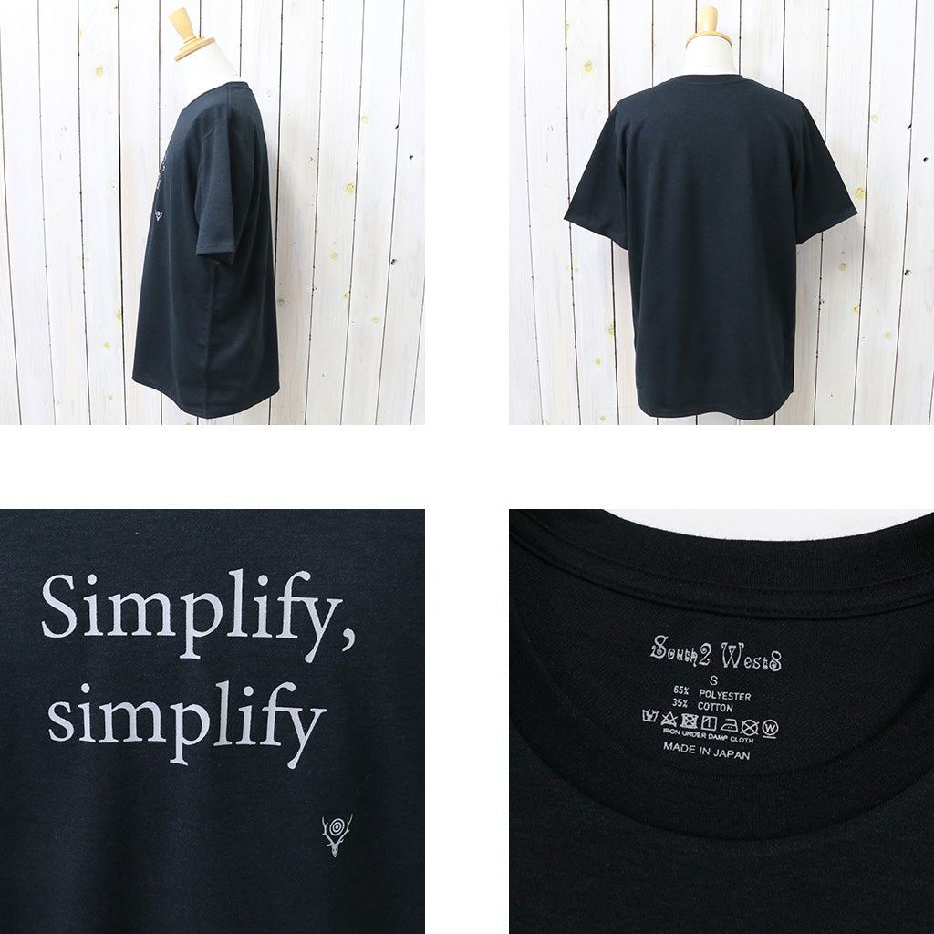 【SALE30%OFF】SOUTH2 WEST8 : S/S Crew Neck Tee-Simplify, simplify