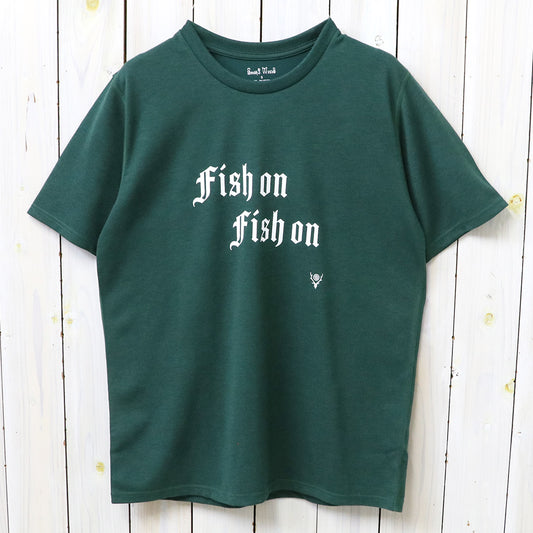 【SALE30%OFF】SOUTH2 WEST8 : S/S Crew Neck Tee-FISH ON