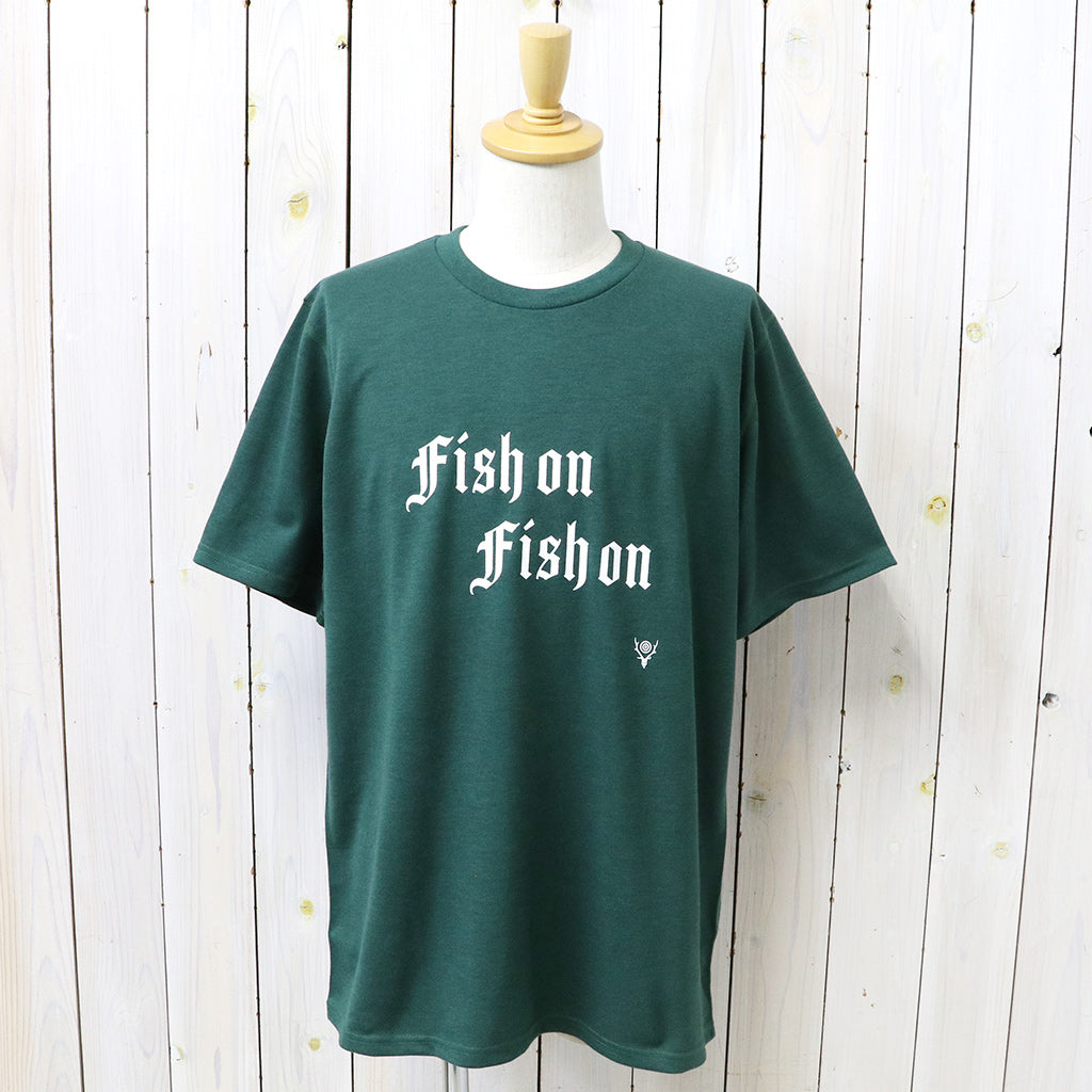【SALE30%OFF】SOUTH2 WEST8 : S/S Crew Neck Tee-FISH ON