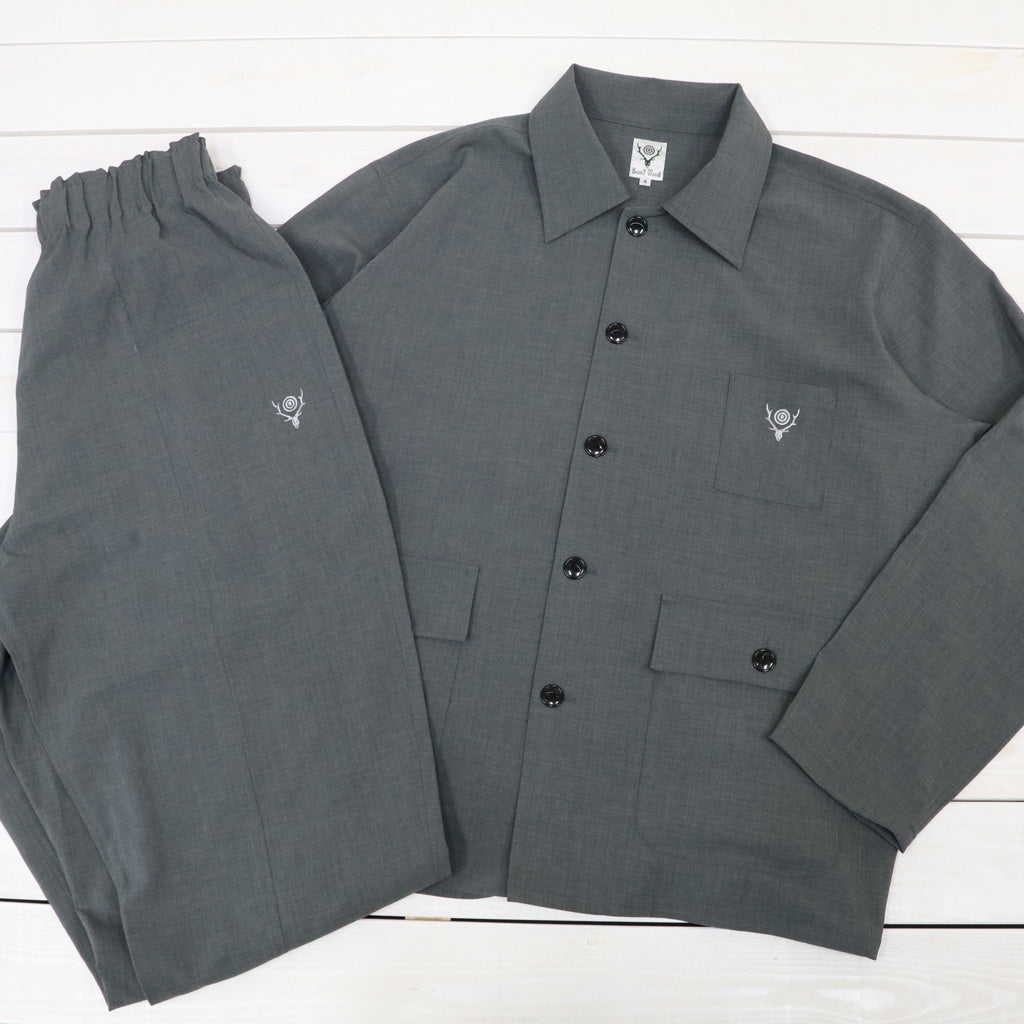 SOUTH2 WEST8 : Army String Pant-Poly Oxford (Grey)