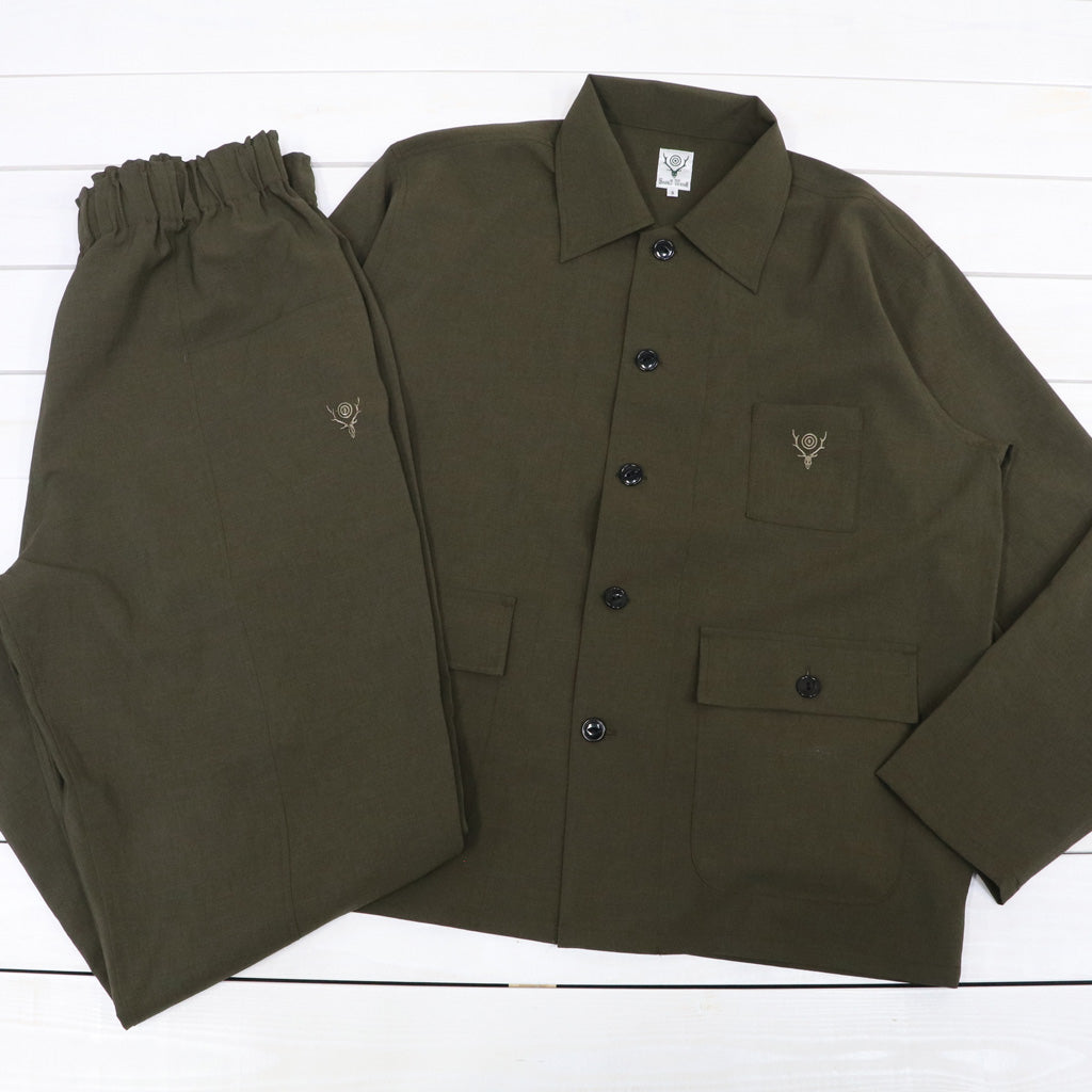 【SALE30%OFF】SOUTH2 WEST8 : Army String Pant-Poly Oxford (Brown)