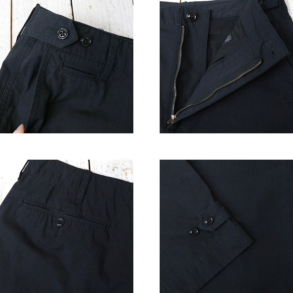 【SALE30%OFF】SOUTH2 WEST8 : Military Pant-C/N Canvas (Black)