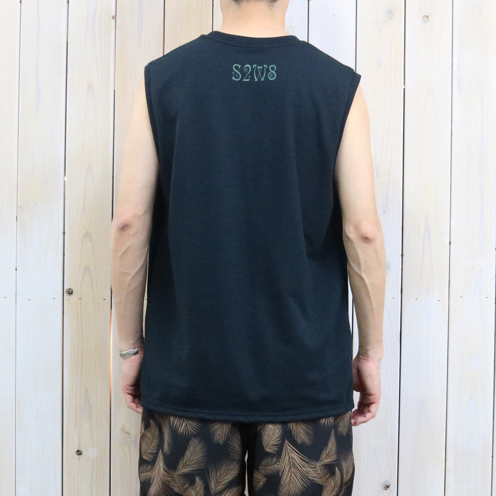 【SALE30%OFF】SOUTH2 WEST8 : Sleeveless Crew Neck Tee-Skull & Target (Black)